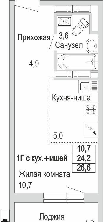 квартира г Набережные Челны р-н Комсомольский ул Авангардная 55 фото 3