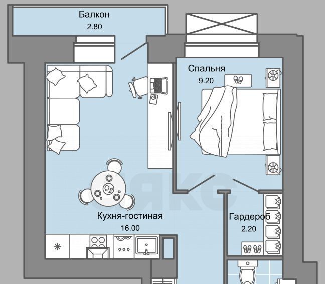 квартира г Пермь р-н Дзержинский ул Дзержинского 31б фото 4