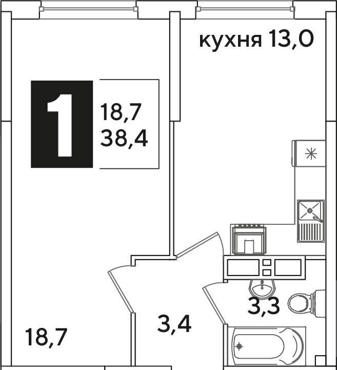 квартира г Краснодар р-н Прикубанский ул Западный Обход 44 фото 2