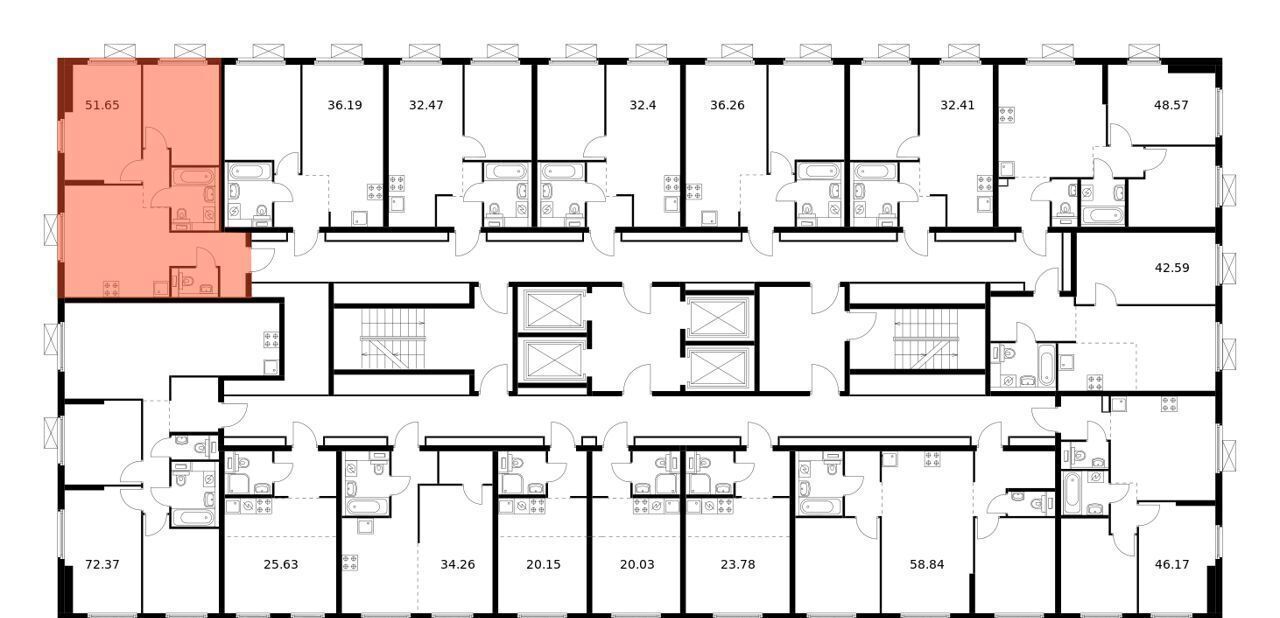 квартира г Москва метро Красный строитель ЖК Ютаново корп. 6 фото 2