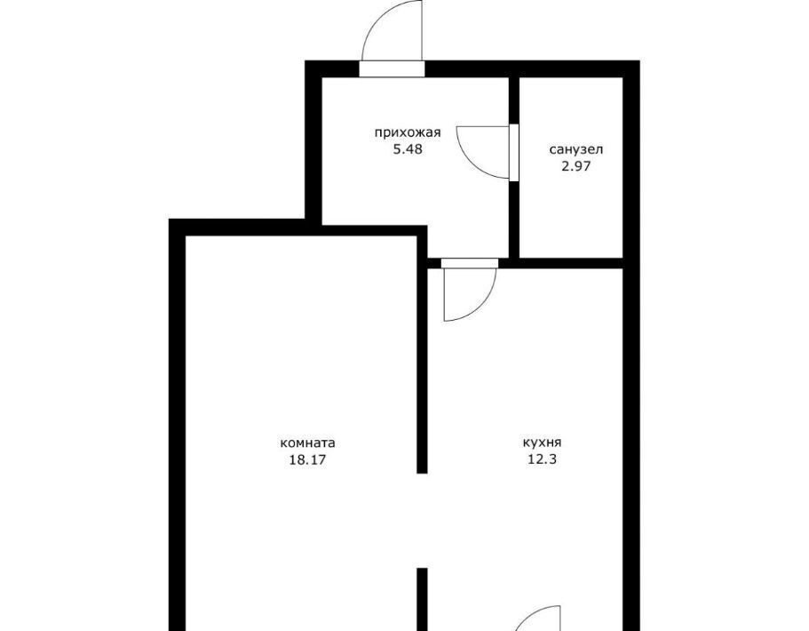 квартира г Краснодар п Горхутор р-н Прикубанский ул Агрономическая 2/5 2 фото 17