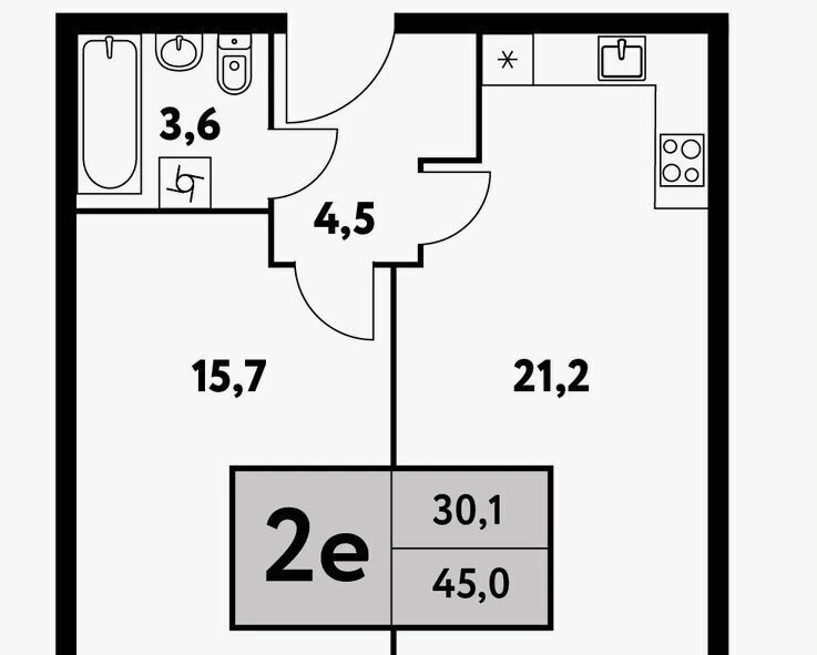 квартира г Москва метро Беломорская ул Фестивальная 15к/4 фото 16