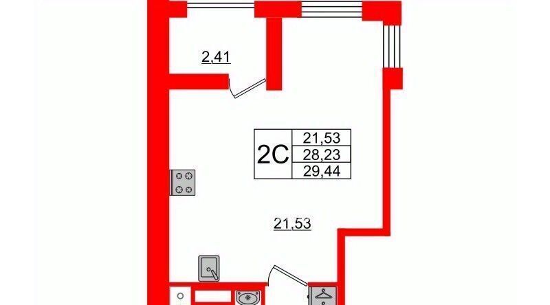 квартира г Санкт-Петербург метро Обводный Канал 1 ул Тосина 6 фото 2