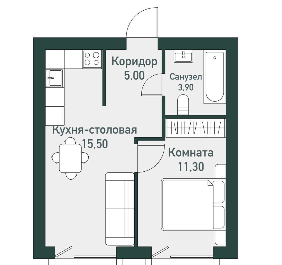 квартира г Челябинск Западный стр. 10. 1 фото 1