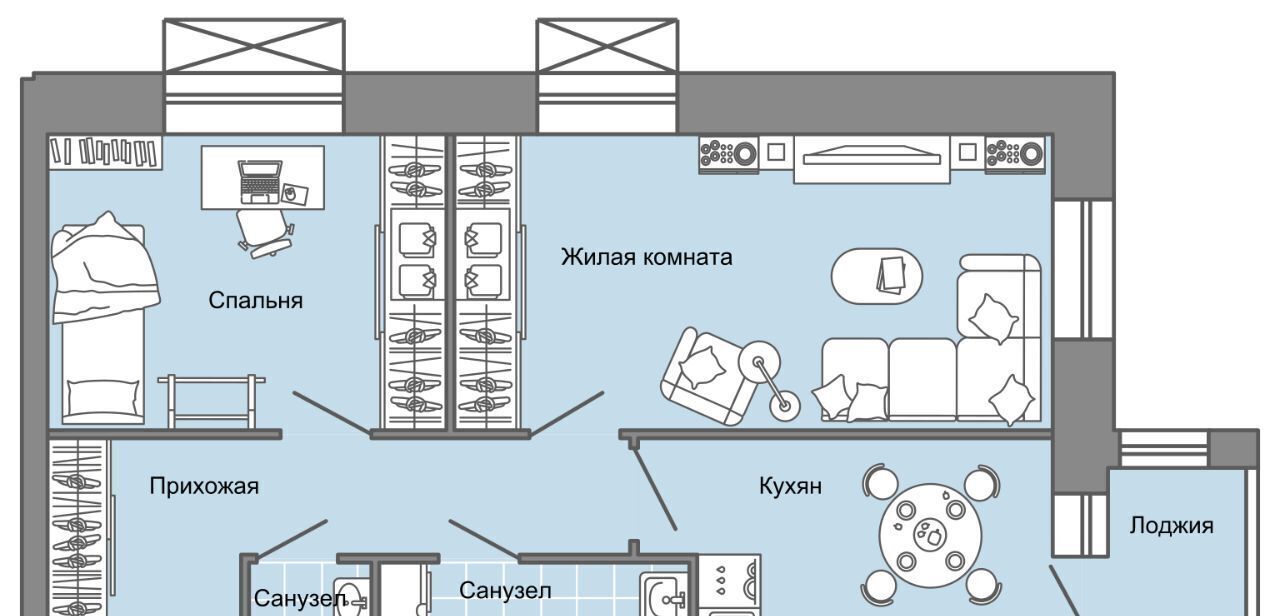 квартира ул. Строителя Николая Шишкина, 11/4, Завьяловский район, с. Первомайский фото 1