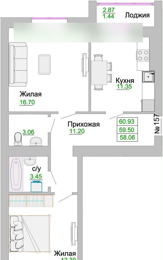 квартира р-н Зеленоградский г Зеленоградск ул Тургенева 3 фото 13