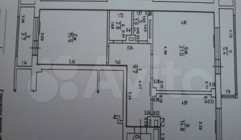 квартира г Калининград р-н Ленинградский ул Согласия 50 фото 18