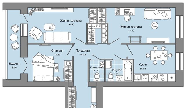 р-н Заволжский ЖК Центрополис 5 фото