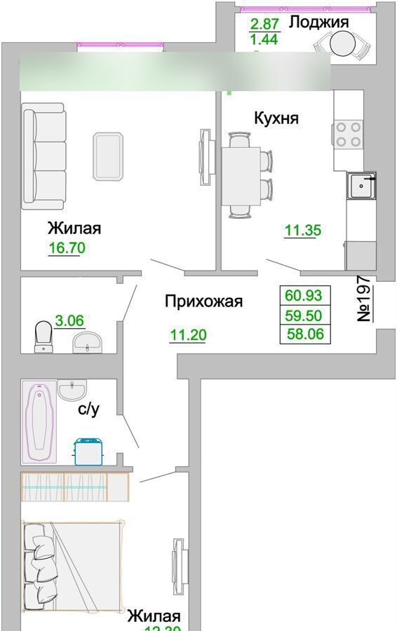 квартира р-н Зеленоградский г Зеленоградск ул Тургенева 3 фото 13