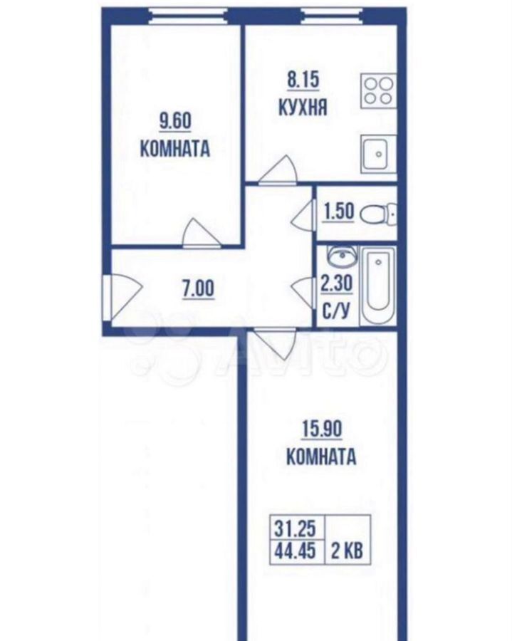 квартира г Санкт-Петербург п Шушары ш Московское 256к/8 ЖК «Вариант» р-н Пушкинский Ленсоветовский фото 29