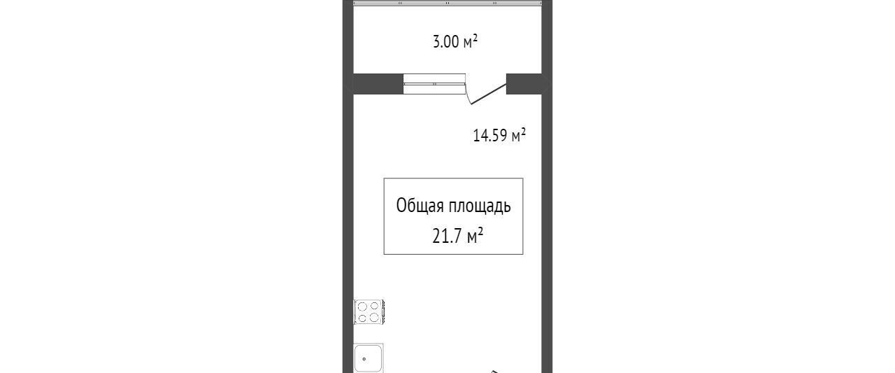 квартира г Томск р-н Ленинский пер Урожайный 27б фото 14