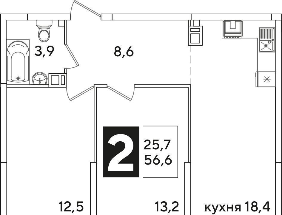 квартира г Краснодар п Колосистый р-н Прикубанский ул Западный Обход 1 ЖК «Самолет» фото 2