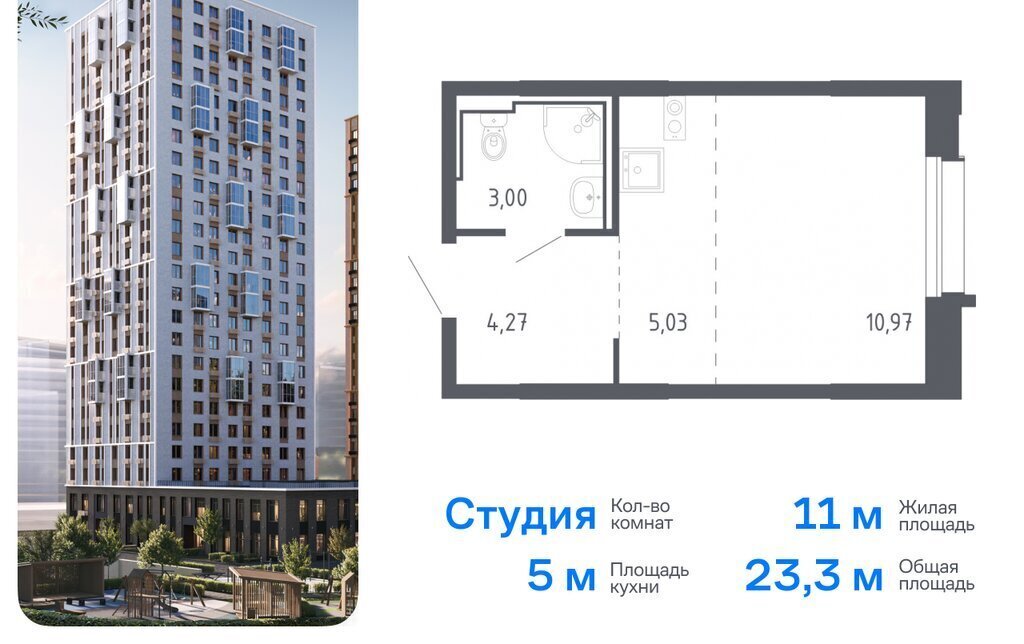 квартира г Владивосток р-н Ленинский ЖК «Квартал Нейбута» 141к/1 фото 1