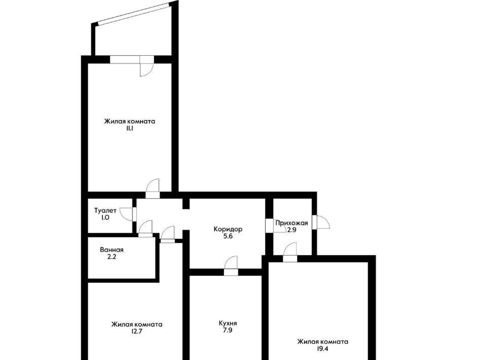 квартира г Краснодар р-н Прикубанский ул 1-го Мая 234 фото 12