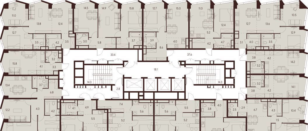 квартира г Москва метро Зорге ул Куусинена 21а ЖК «INDY TOWERS (Инди Тауэрз)» вл. 21 фото 2