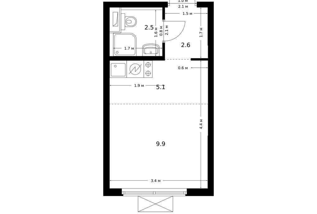 квартира г Москва метро Лихоборы Большая Академическая 85 к 3. 6 фото 1