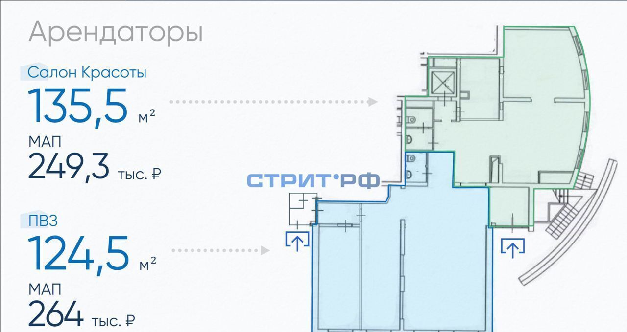 торговое помещение г Москва метро ЦСКА б-р Ходынский 5к/2 муниципальный округ Хорошёвский фото 13