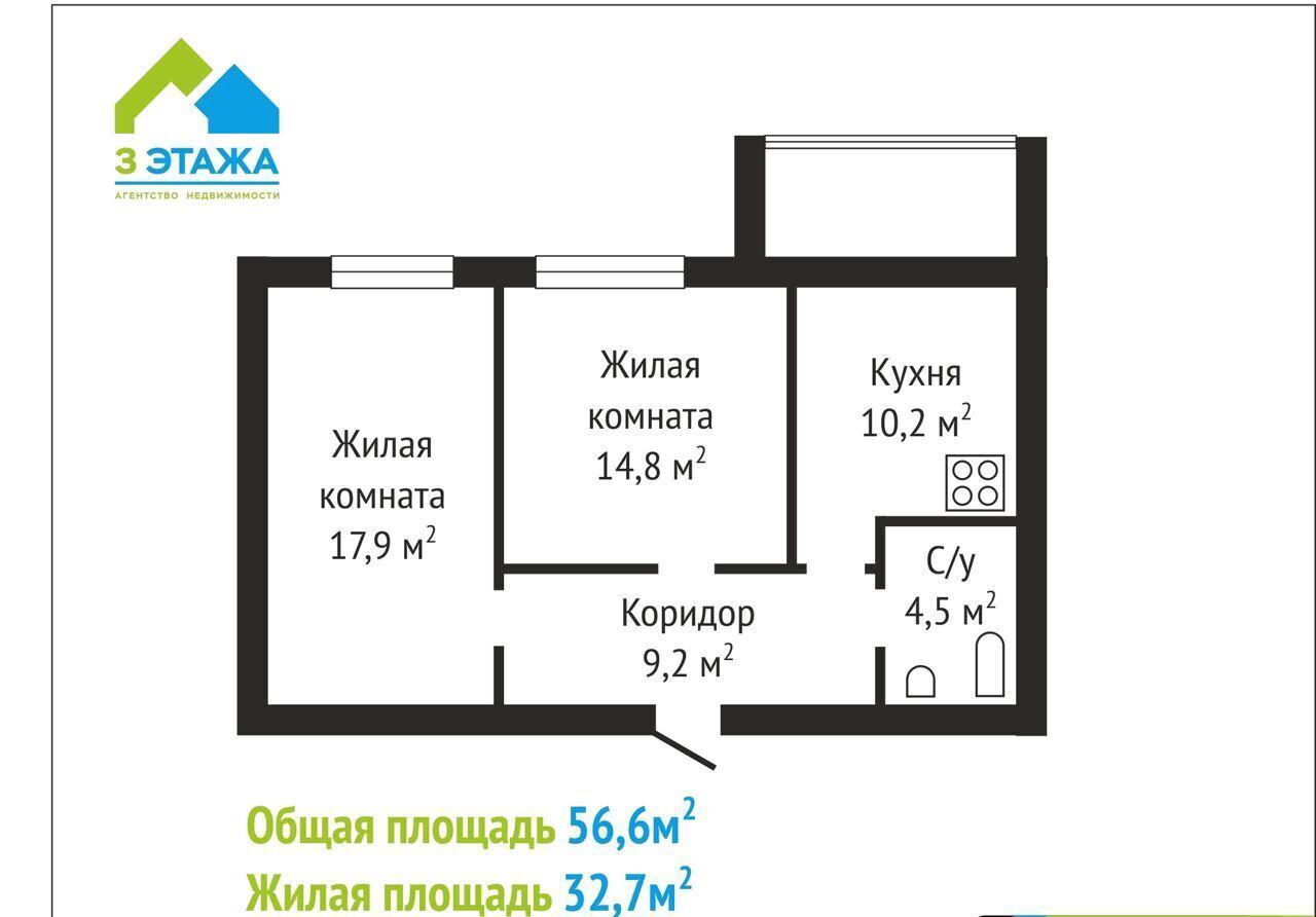 квартира г Бузулук ул Фрунзе жилой дом фото 2