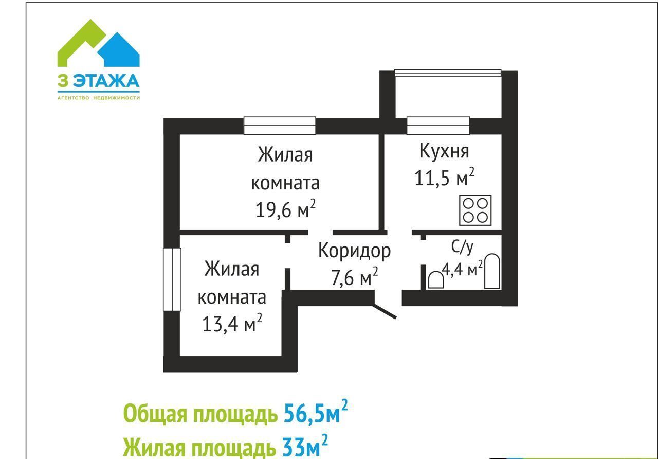 квартира г Бузулук ул Фрунзе жилой дом фото 4