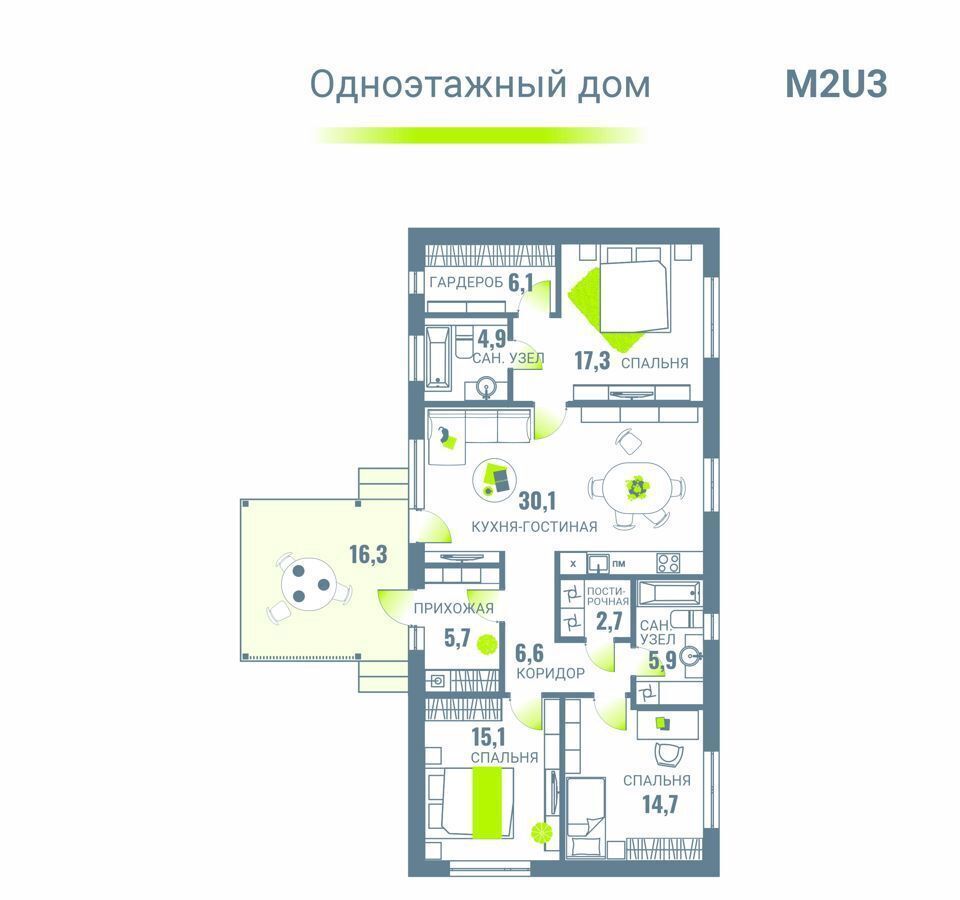 дом р-н Сосновский п Терема ул Теслы Кременкульское сельское поселение, Челябинск фото 2