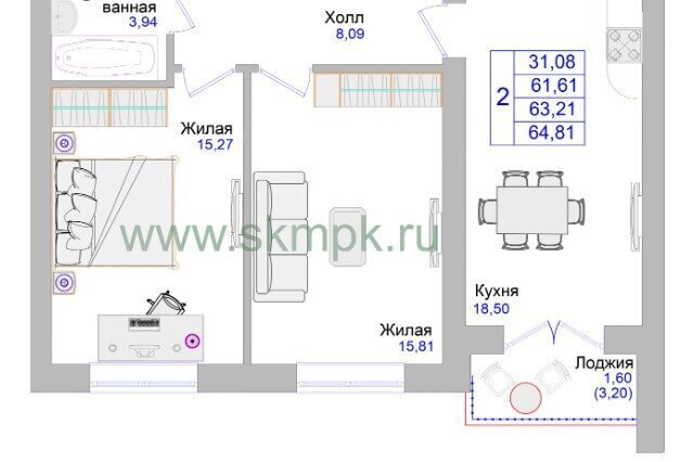 квартира пр-кт Калининградский 70е фото