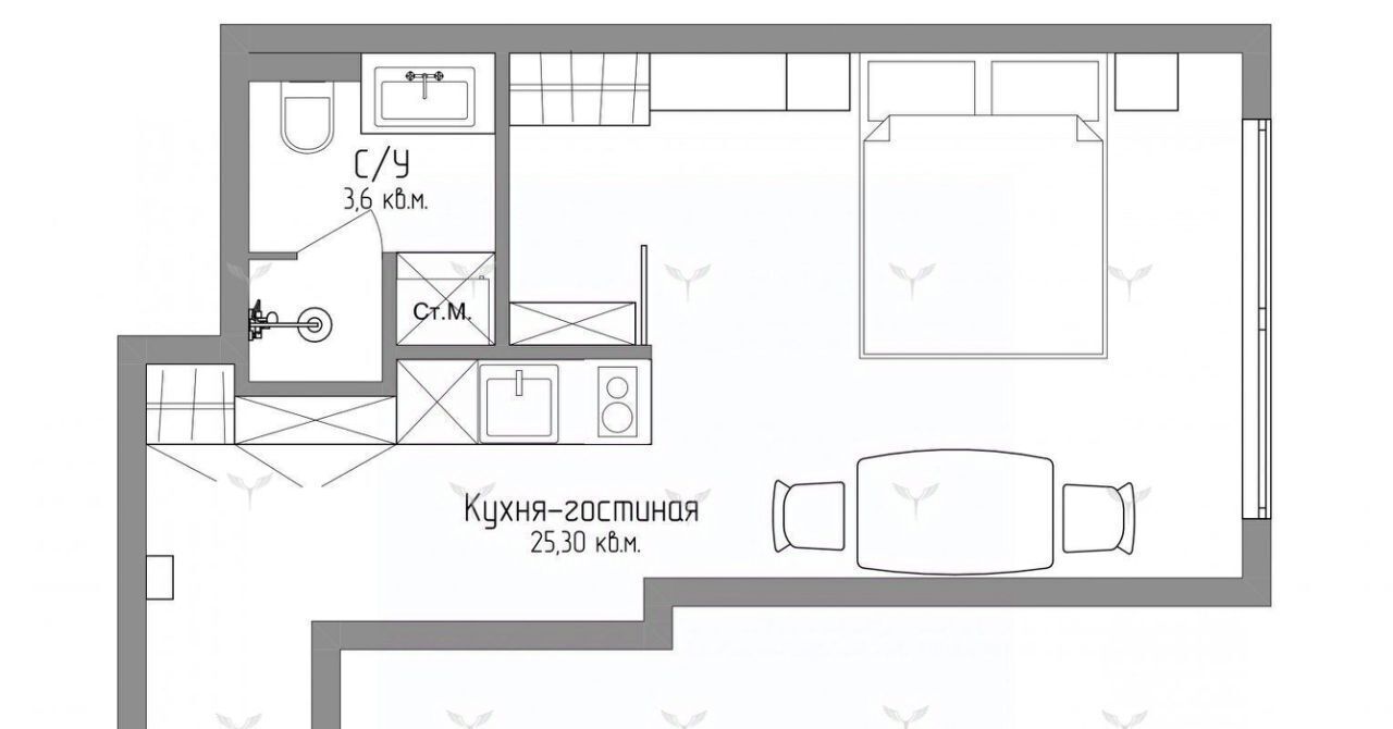 квартира г Москва метро Динамо пр-кт Ленинградский 36с/39 муниципальный округ Аэропорт фото 23