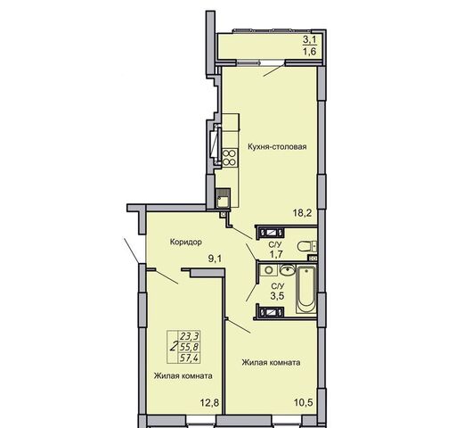 квартира р-н Кировский дом 2 фото