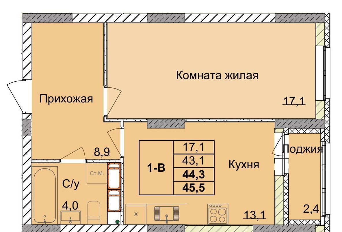 квартира г Нижний Новгород р-н Советский Горьковская ул 1-я Оранжерейная стр фото 1