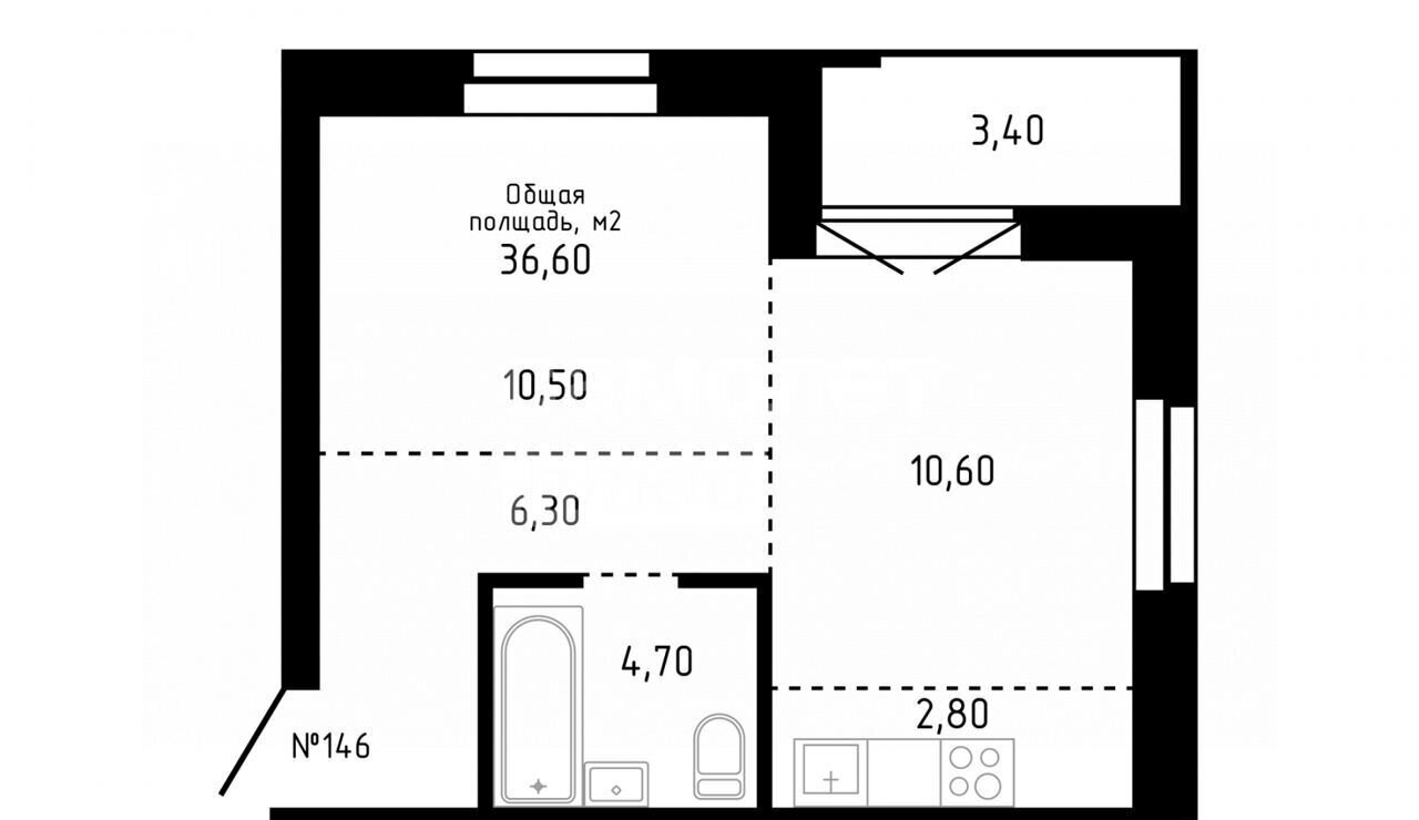 квартира г Барнаул р-н Центральный ул Никитина 10 ЖК «Smart» фото 6