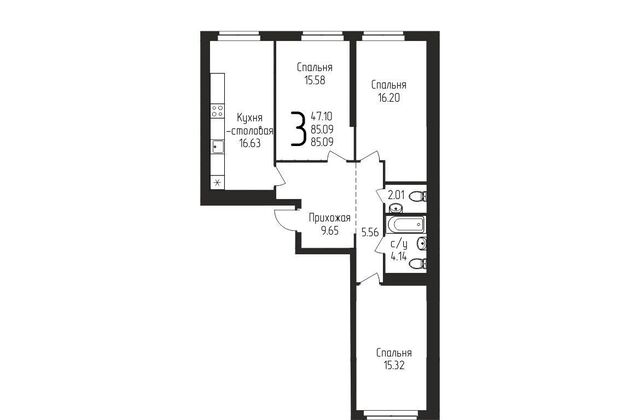 р-н Кировский микрорайон «Кузнецовский затон» 2 фото