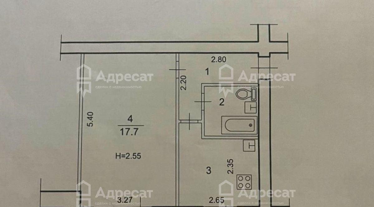 квартира г Волгоград р-н Тракторозаводский ул им. академика Богомольца 19 фото 13