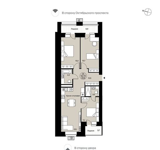 пр-кт Октябрьский 4 блок-секция 3, д. 137 фото