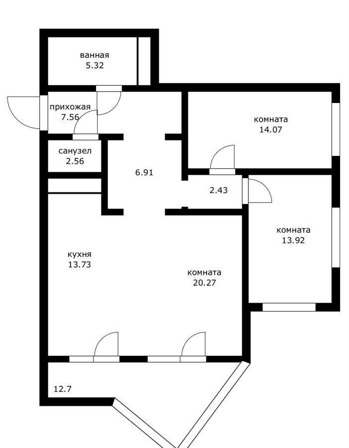 квартира г Краснодар р-н Карасунский ул Старокубанская 137/1 фото 19