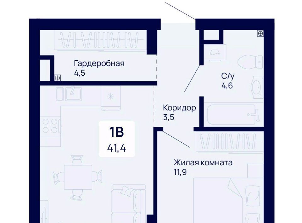 квартира г Екатеринбург р-н Железнодорожный Уральская ЖК Галактика фото 1