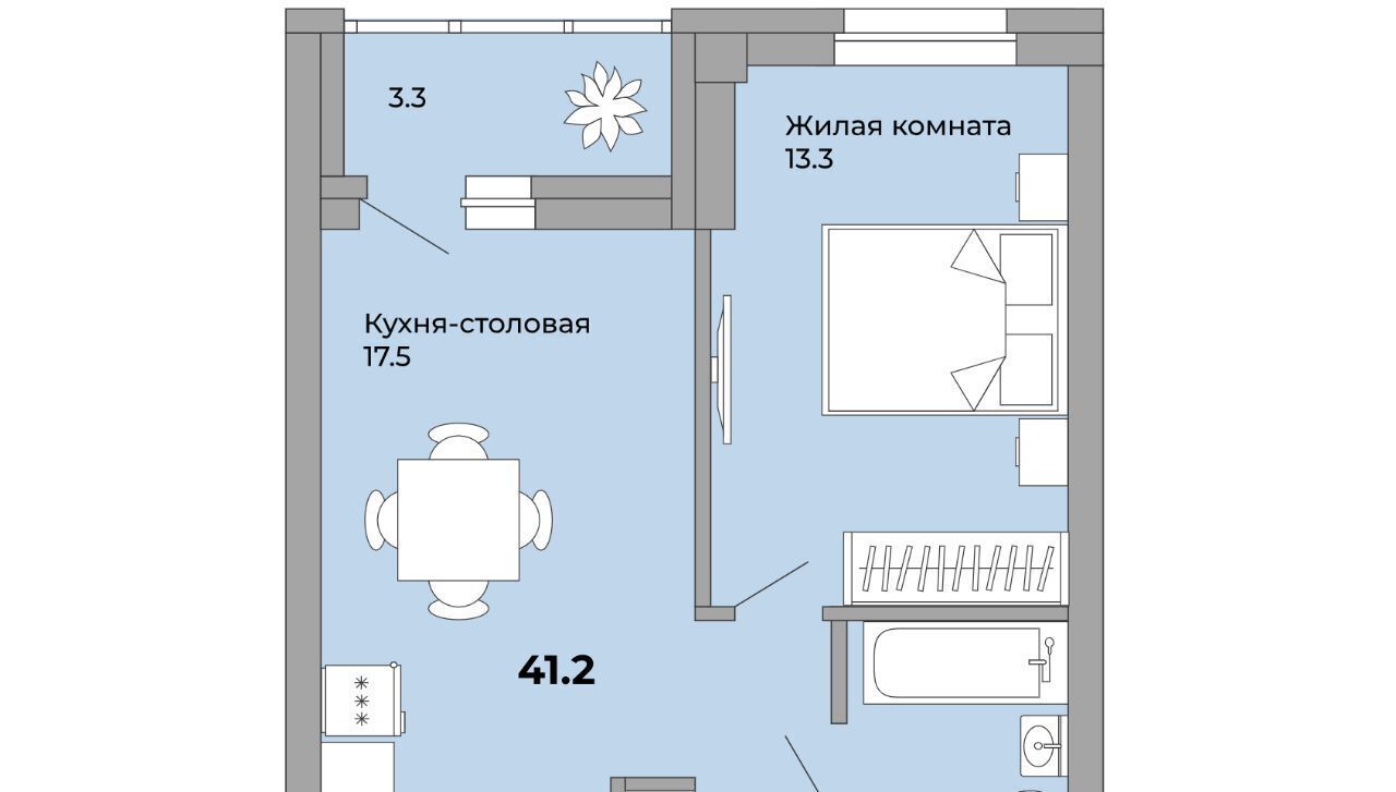 квартира г Екатеринбург р-н Орджоникидзевский Уралмаш пер Черниговский 20 фото 1