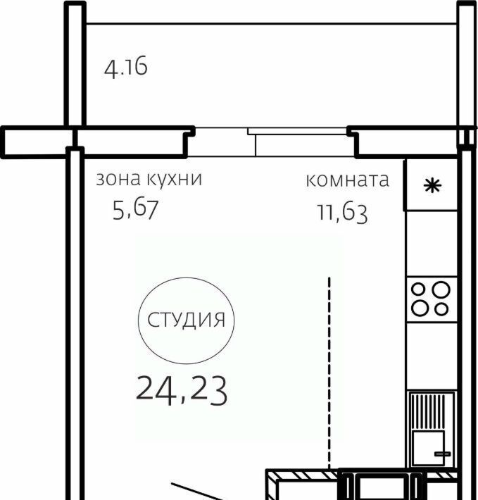 квартира г Челябинск р-н Курчатовский Парковый ЖК «Хорошее решение» фото 1