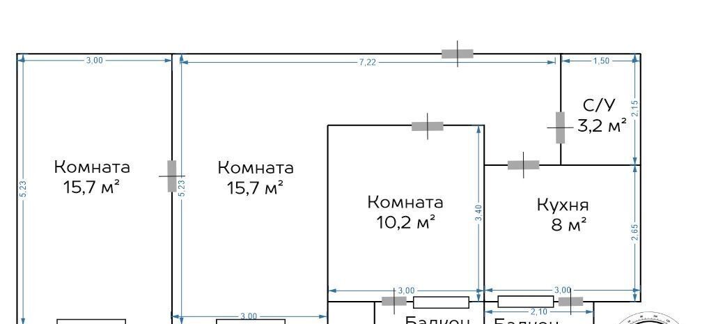 квартира г Москва метро Алексеевская пр-кт Мира 110/2 муниципальный округ Алексеевский фото 19