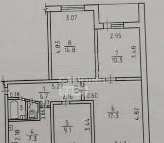 квартира г Ижевск р-н Ленинский Строитель ул Клубная 83а фото 20