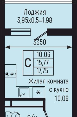 квартира р-н Туапсинский с Небуг Небугское сельское поселение, квартал Спортивный фото 1