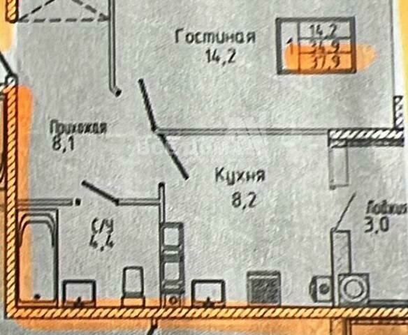 квартира г Ставрополь р-н Промышленный ул Николая Голодникова 4к/1 фото 1