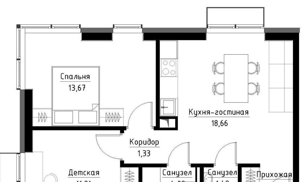 квартира г Москва метро Волгоградский проспект пр-кт Волгоградский 32/3к 4 ЖК «Метрополия» муниципальный округ Южнопортовый фото 14