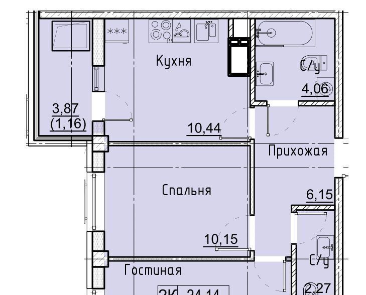 квартира г Ставрополь р-н Промышленный ул Западный обход 50а фото 1