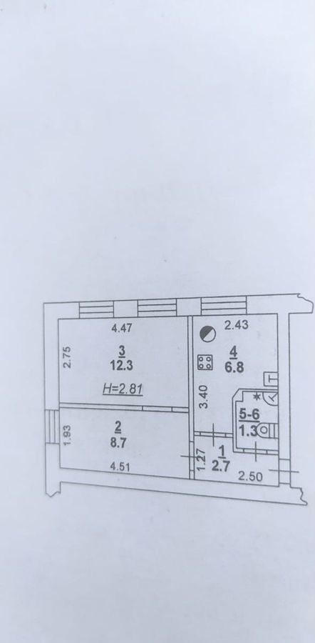 квартира г Ростов-на-Дону р-н Ворошиловский ул Турмалиновская 79 фото 16