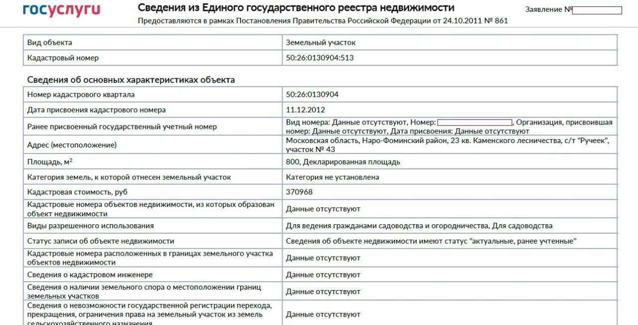 земля городской округ Наро-Фоминский ул. Мартовская, 43, Ручеек СНТ фото 40