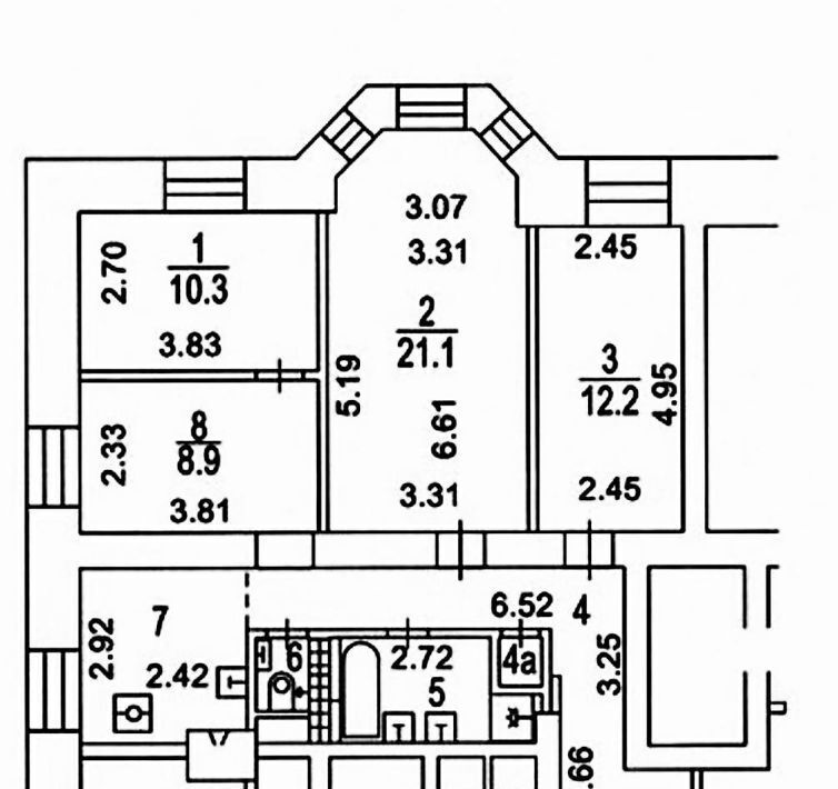 квартира г Москва метро Университет пр-кт Ломоносовский 14 фото 18