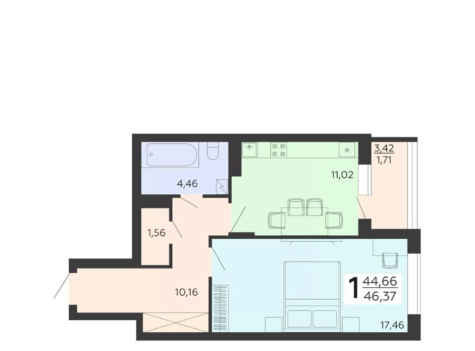 квартира г Воронеж р-н Коминтерновский ул Независимости 78бк/2 фото 1