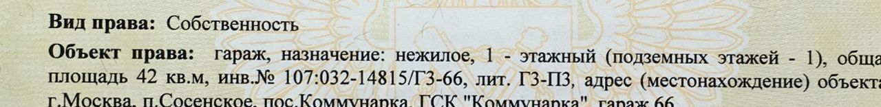 гараж г Москва п Сосенское п Коммунарка метро Коммунарка метро Ольховая Новомосковский административный округ, Московская область фото 16