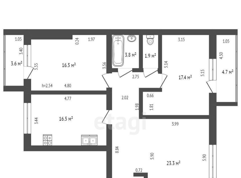 квартира г Стерлитамак ул 23 Мая 24 фото 16