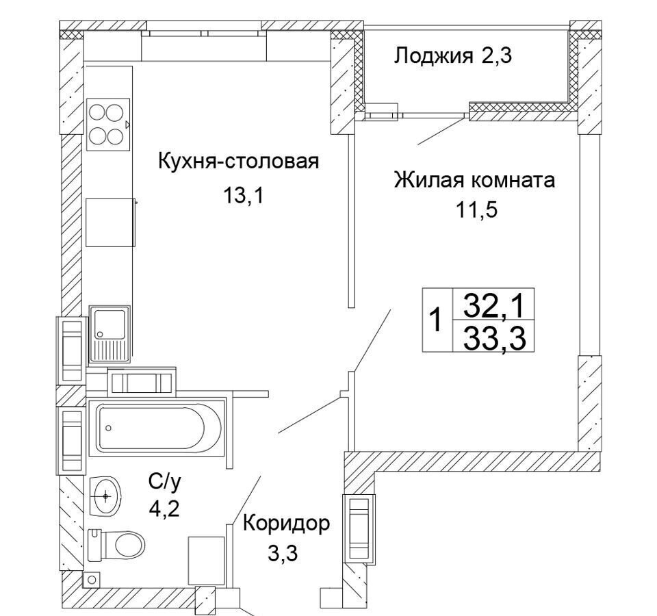 квартира г Волгоград р-н Кировский ул Санаторная 26 фото 1