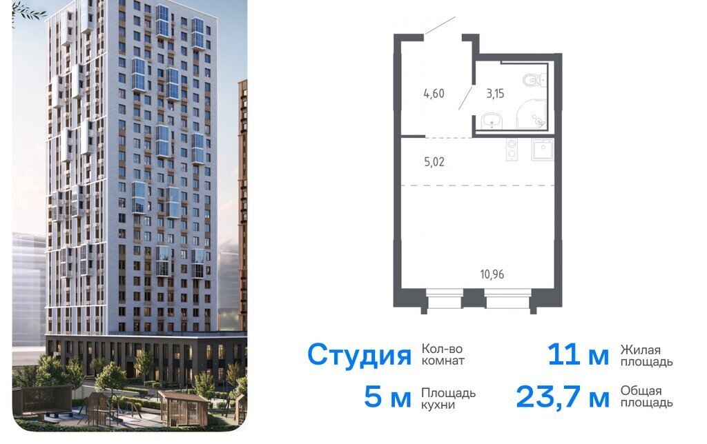 квартира г Владивосток р-н Ленинский ЖК «Квартал Нейбута» 141к/1 фото 1